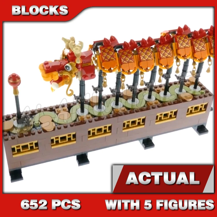 652pcs Chinese Festivals New Year Dragon Dance Ball Pig Dancers Asia Exclusive 11140 Building Blocks Toy Compatible With Model
652pcs Chinese Festivals New Year Dragon Dance Ball Pig Dancers Asia Exclusive 11140 Building Blocks Toy Compatible With Model
