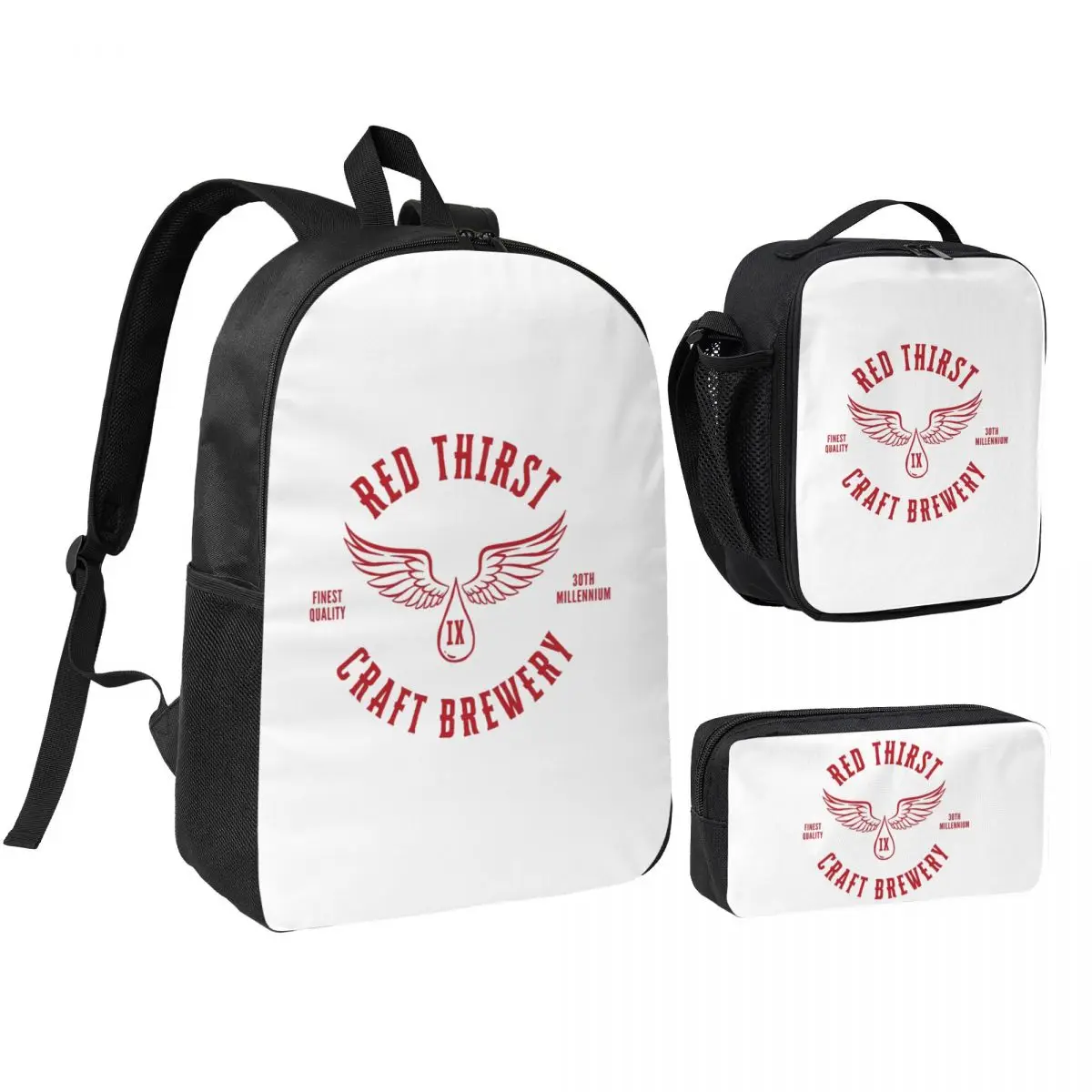 Red Thirst Craft Brewery Backpack Boys Girls BookBag School Bag Shoulder Bags 3ps Insulated Lunch Bag Pencil Case
Red Thirst Craft Brewery Backpack Boys Girls BookBag School Bag Shoulder Bags 3ps Insulated Lunch Bag Pencil Case