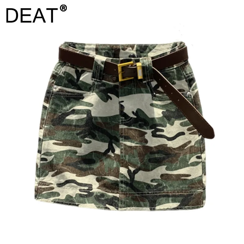 DEAT Women's Denim Skirts High Waist Camouflage Printed Wrap Hips Slim A-line Short Skirt 2024 New Fashion Autumn 29L8770
DEAT Women's Denim Skirts High Waist Camouflage Printed Wrap Hips Slim A-line Short Skirt 2024 New Fashion Autumn 29L8770