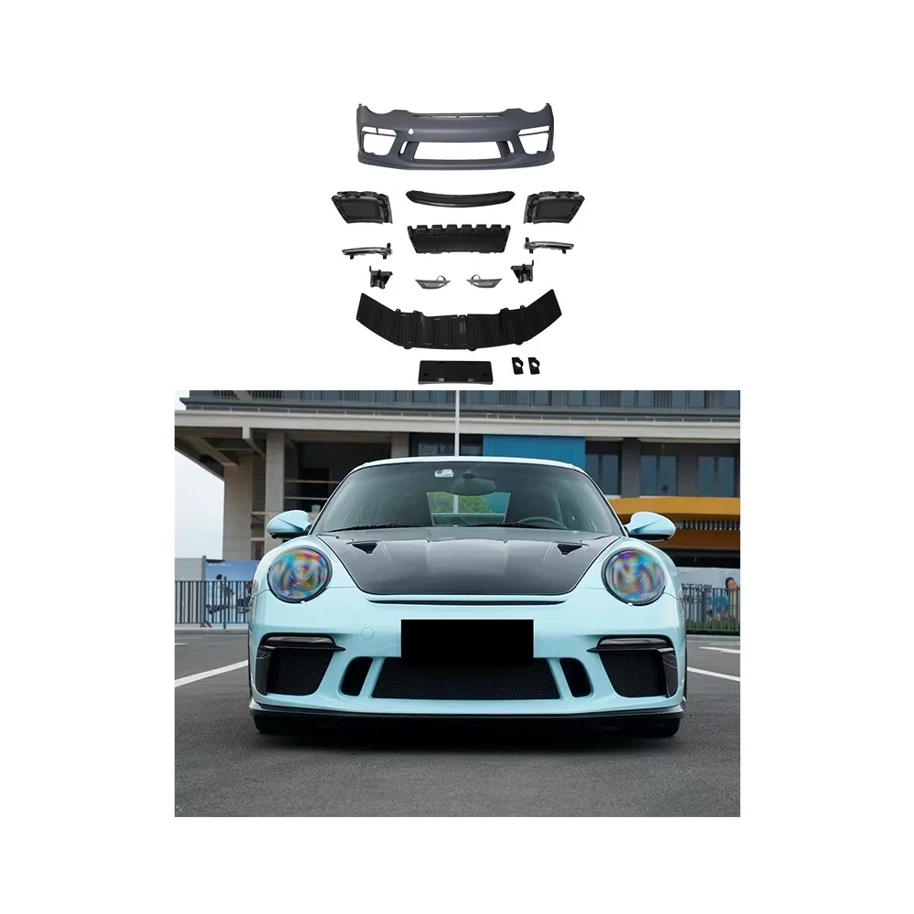 Комплект обвеса (передний бампер) из материала PP для рестайлинга Porsche 997 Carrera S (2005-2012) в модель 991.2 GT3
Комплект обвеса (передний бампер) из материала PP для рестайлинга Porsche 997 Carrera S (2005-2012) в модель 991.2 GT3