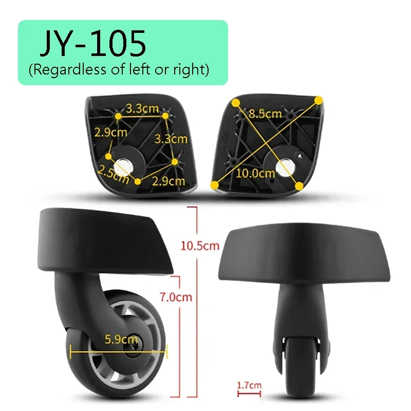 For Samsonite U72 Trolley Case Luggage Accessories Universal Wheels Jy-105 Jy-106 Jy-109 Jy-110 Replacement And Repair
For Samsonite U72 Trolley Case Luggage Accessories Universal Wheels Jy-105 Jy-106 Jy-109 Jy-110 Replacement And Repair