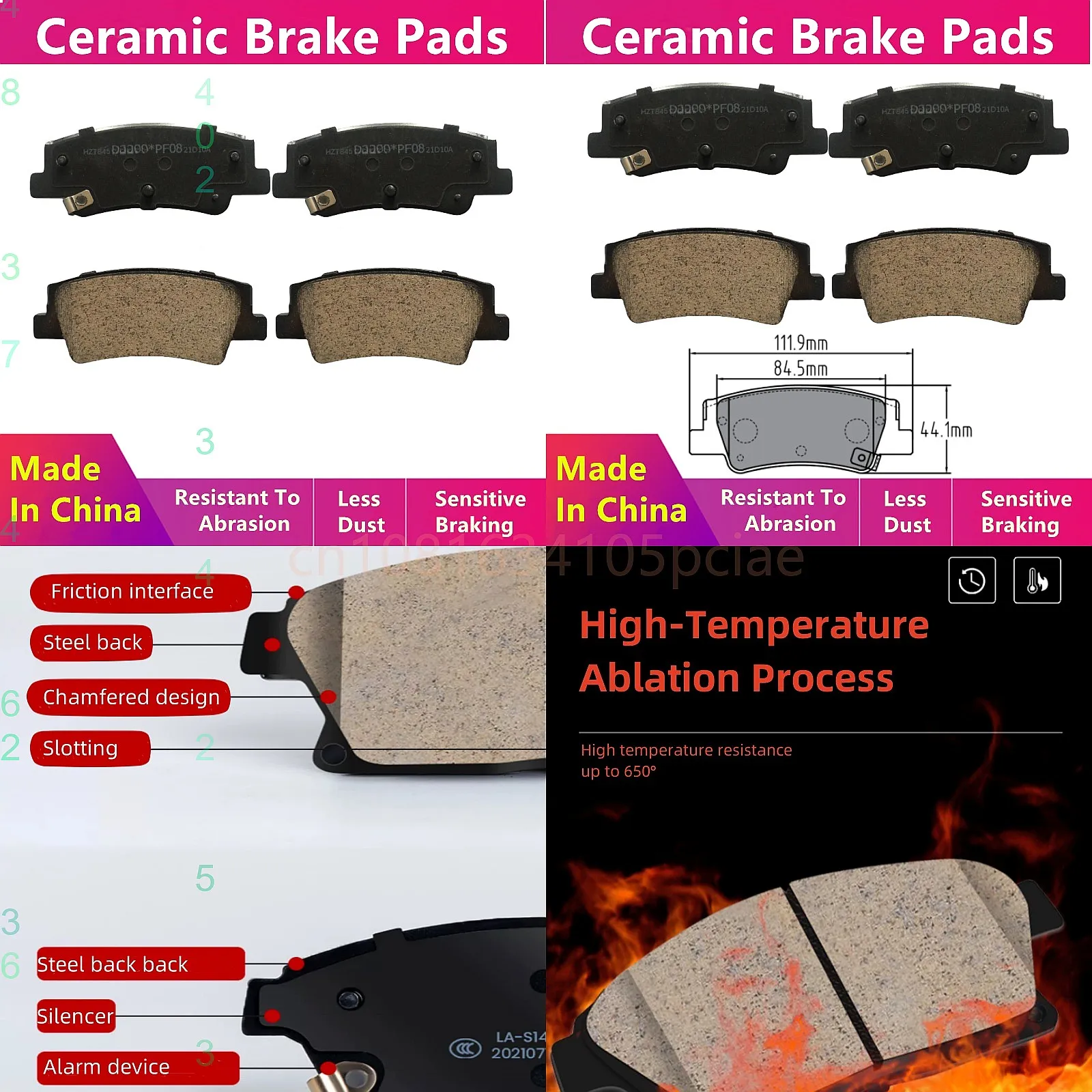 Rear Brake Pads 01061 for Hyundai Santa Cruz Sonata VIII Tucson
Rear Brake Pads 01061 for Hyundai Santa Cruz Sonata VIII Tucson