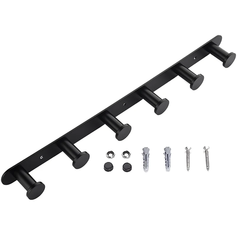 HLZS-крючок для одежды для спальни, настенный крючок для ванной комнаты с 6 крючками, вешалка для кухонного халата, настенное крепление
HLZS-крючок для одежды для спальни, настенный крючок для ванной комнаты с 6 крючками, вешалка для кухонного халата, настенное крепление