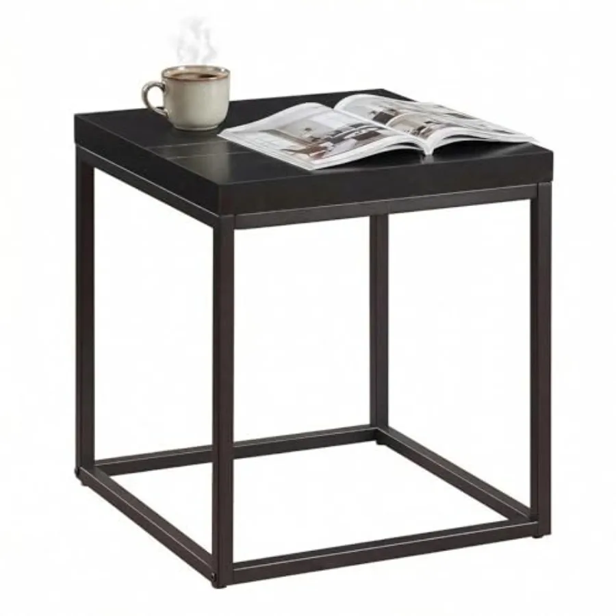 Modern Square End Table 18" Side Table for Living Room Extra Thick 1.6" Wood Top and Metal Frame Sturdy Industrial Nightstand A
Modern Square End Table 18" Side Table for Living Room Extra Thick 1.6" Wood Top and Metal Frame Sturdy Industrial Nightstand A
