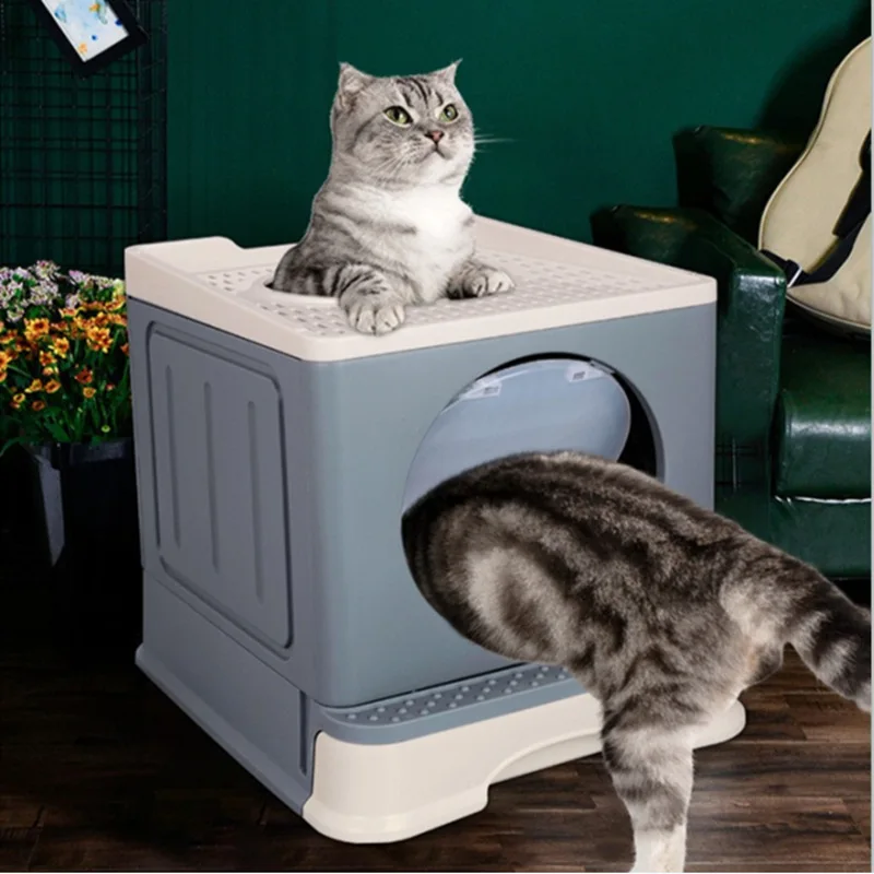 Полностью закрытый туалет для кошек, детский туалет для кошек с защитой от брызг, принадлежности для чистки кошачьего туалета, комнатный туалет для кошек
Полностью закрытый туалет для кошек, детский туалет для кошек с защитой от брызг, принадлежности для чистки кошачьего туалета, комнатный туалет для кошек