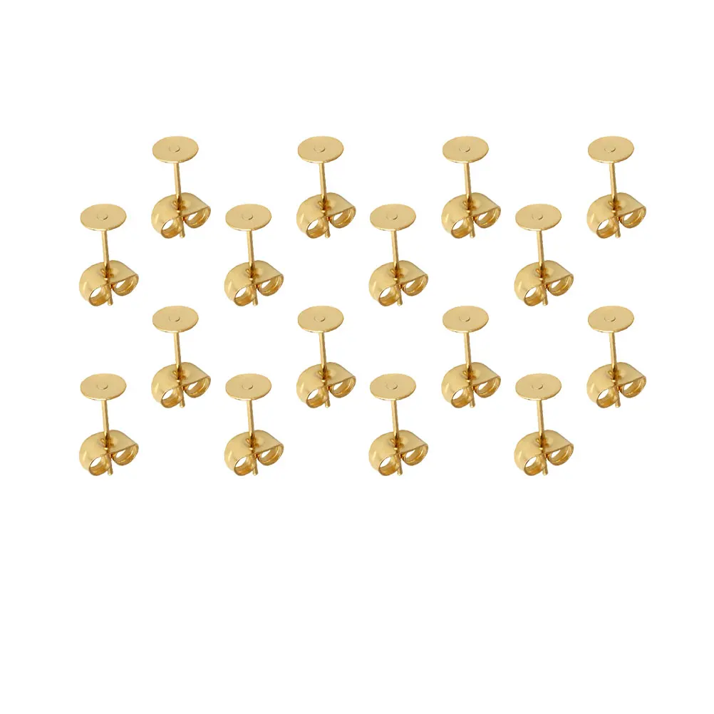 25 Pair Earring Stopper Back Set Stainless Steel Posts Flat Pad Jewelry Supplies Corrosion Resistant Lightweight Practical DIY
25 Pair Earring Stopper Back Set Stainless Steel Posts Flat Pad Jewelry Supplies Corrosion Resistant Lightweight Practical DIY
