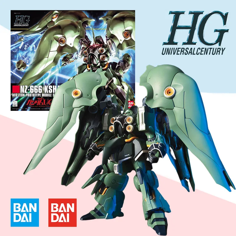 Bandai Original box HGUC 1/144 MOBILE SUIT NZ-666 KSHATRIYA Action Anime PVC Robot model kit Assembly toy gift for kids
Bandai Original box HGUC 1/144 MOBILE SUIT NZ-666 KSHATRIYA Action Anime PVC Robot model kit Assembly toy gift for kids