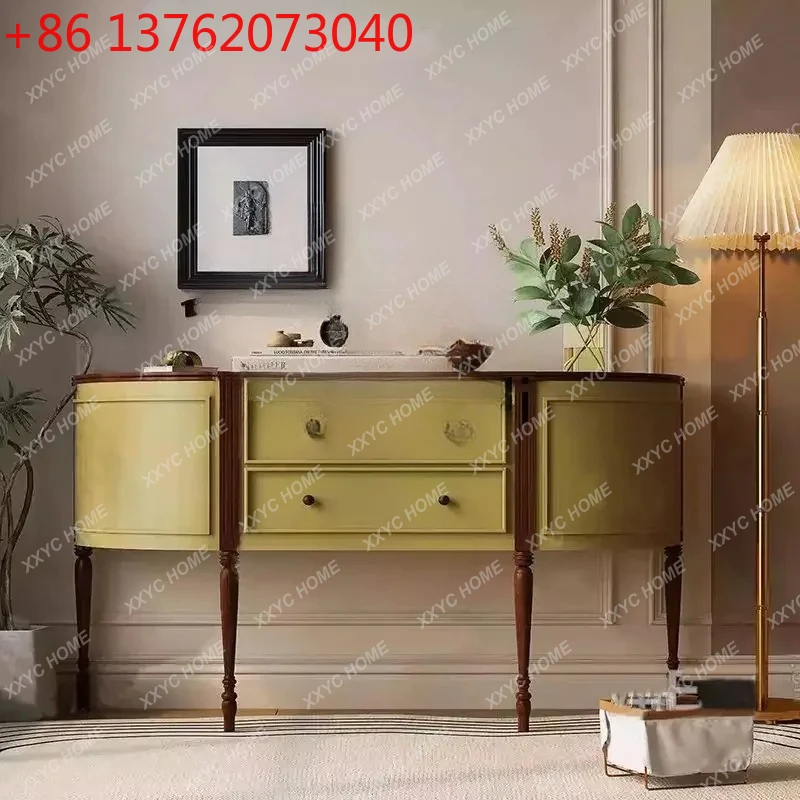 A French retro solid wood entrance cabinet/American living room cabinet by the wall, door hall partition decoration, cabinet6220
A French retro solid wood entrance cabinet/American living room cabinet by the wall, door hall partition decoration, cabinet6220