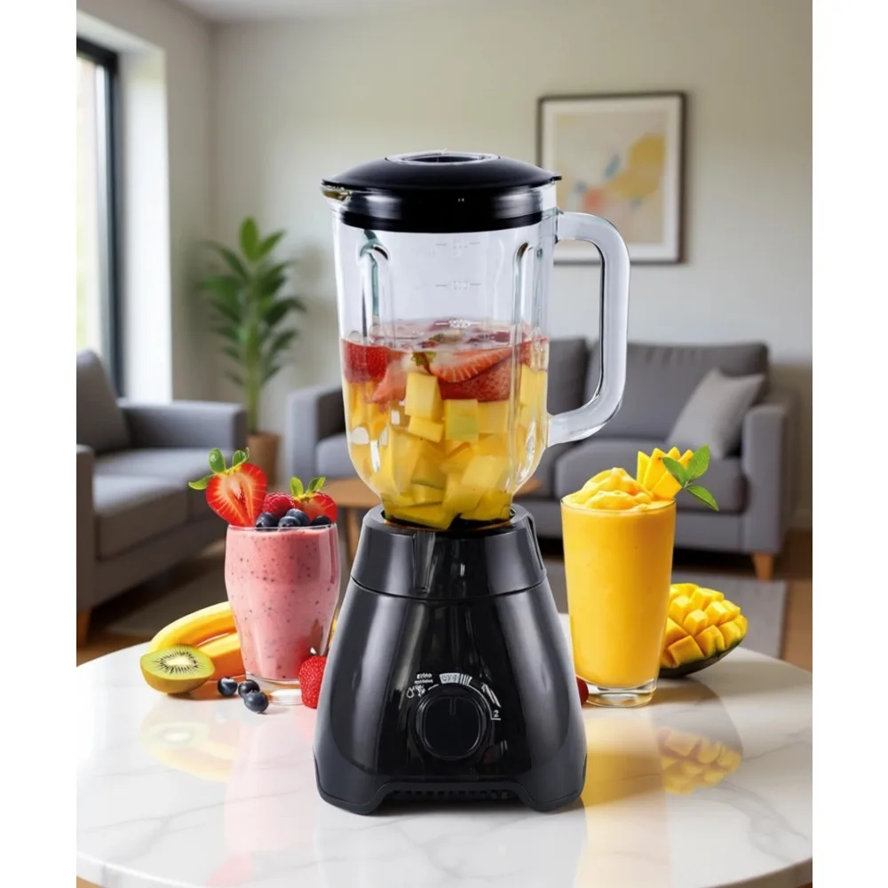 550W High Speed Glass Blender 57oz 7 Cup 2 Speed Pulse 4 Stainless Steel Blades Chrome Finish
550W High Speed Glass Blender 57oz 7 Cup 2 Speed Pulse 4 Stainless Steel Blades Chrome Finish