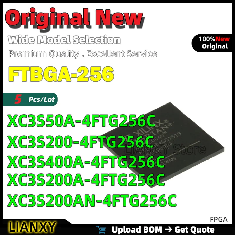 5pcs FTBGA-256 XC3S50A-4FTG256C XC3S200-4FTG256C XC3S400A-4FTG256C XC3S200A-4FTG256C XC3S200AN-4FTG256C FPGA New Original
5pcs FTBGA-256 XC3S50A-4FTG256C XC3S200-4FTG256C XC3S400A-4FTG256C XC3S200A-4FTG256C XC3S200AN-4FTG256C FPGA New Original