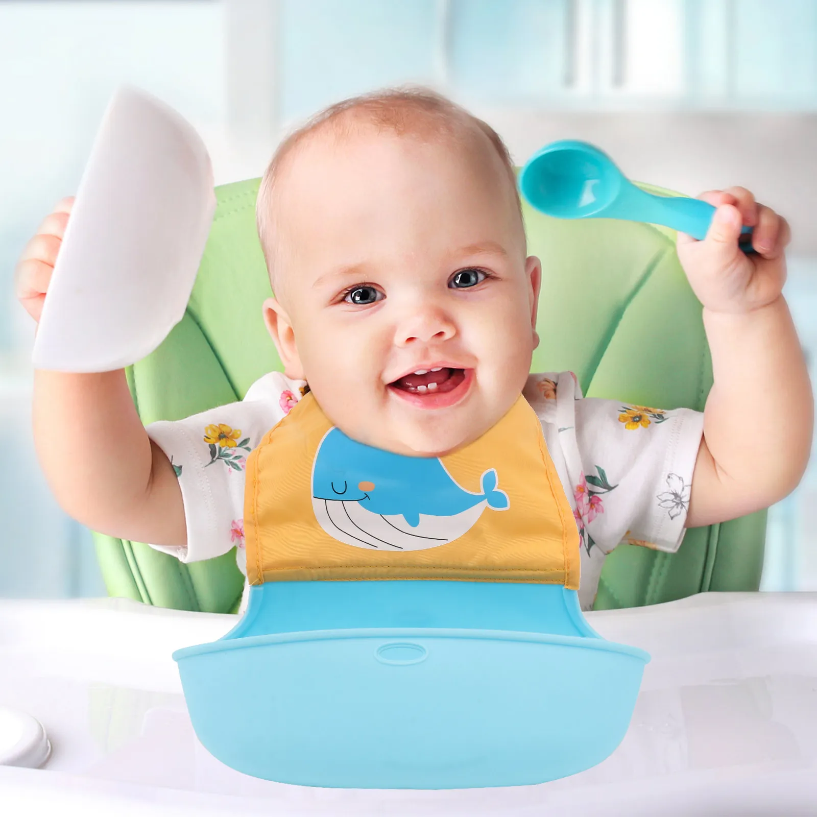 1Pcs Cute Printing Baby Bib Silicone Waterproof Feeding Apron for Infants Keeps Clothes Dry Adjustable Neck Strap Toddler Dining
1Pcs Cute Printing Baby Bib Silicone Waterproof Feeding Apron for Infants Keeps Clothes Dry Adjustable Neck Strap Toddler Dining