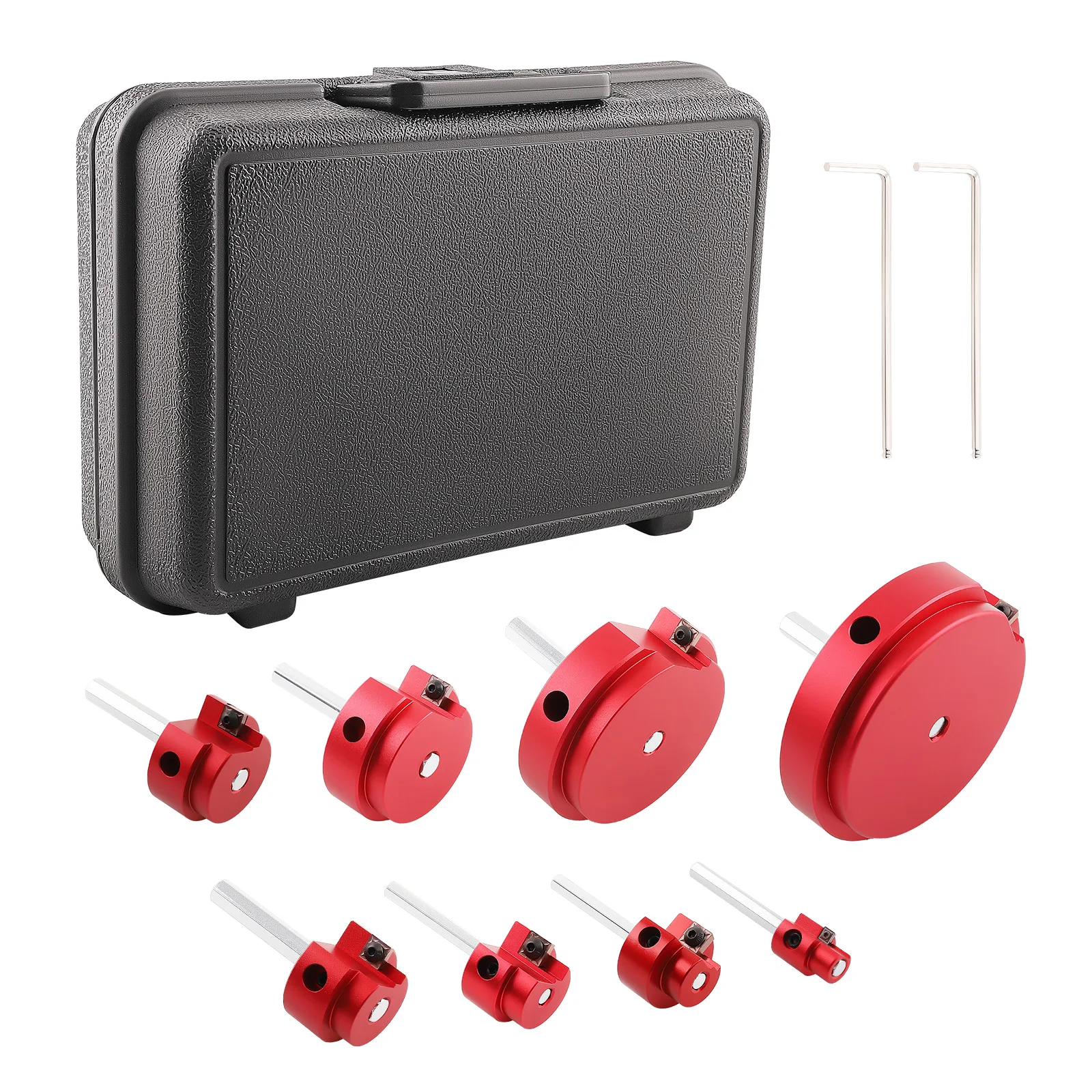 8 Pcs PVC Pipe Reamer Set With 1/2 inch, 3/4 inch, 1 inch, 1-1/4inch For PPR50
8 Pcs PVC Pipe Reamer Set With 1/2 inch, 3/4 inch, 1 inch, 1-1/4inch For PPR50