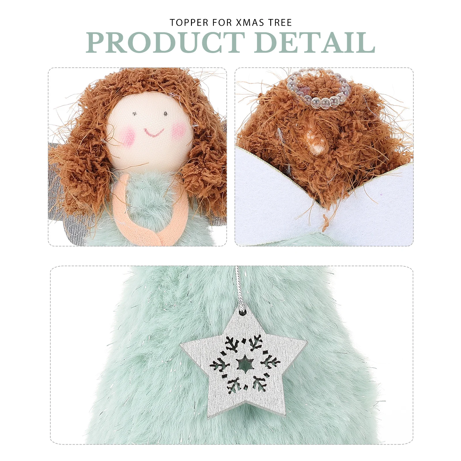 1Pcs Christmas Angel Tree Topper Stunning Xmas Tree Decoration Perfect for Festival Holiday Party Supplies Xmas Ornament 
1Pcs Christmas Angel Tree Topper Stunning Xmas Tree Decoration Perfect for Festival Holiday Party Supplies Xmas Ornament