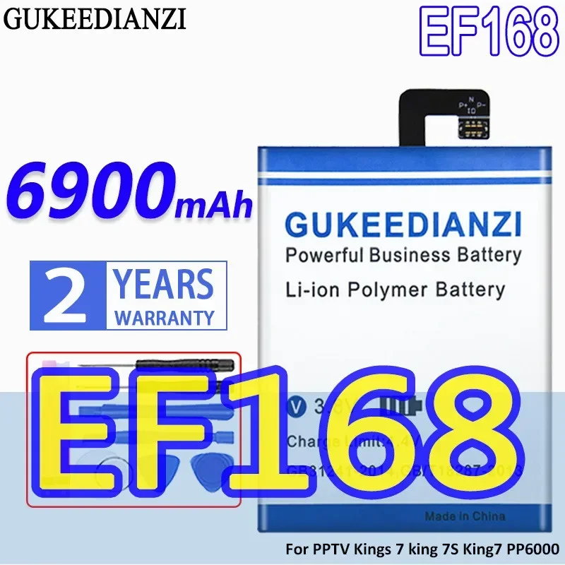 Новый аккумулятор EF168 на 6900 мАч для телефона PPTV King 7 King7S 7S PP6000 высококачественные батареи + номер для отслеживания
Новый аккумулятор EF168 на 6900 мАч для телефона PPTV King 7 King7S 7S PP6000 высококачественные батареи + номер для отслеживания