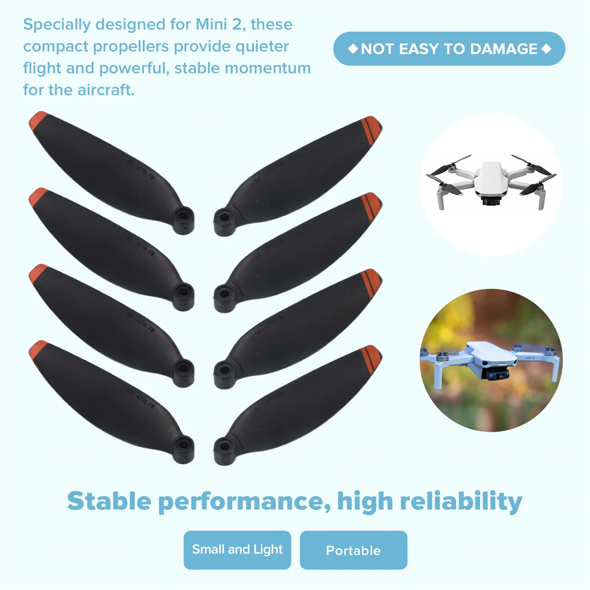 A64E 8 шт. 4726 пропеллер для дрона DJI Mini 2, легкий реквизит, запасные части для лезвия, запасные части для Mavic Mini 2 G
A64E 8 шт. 4726 пропеллер для дрона DJI Mini 2, легкий реквизит, запасные части для лезвия, запасные части для Mavic Mini 2 G