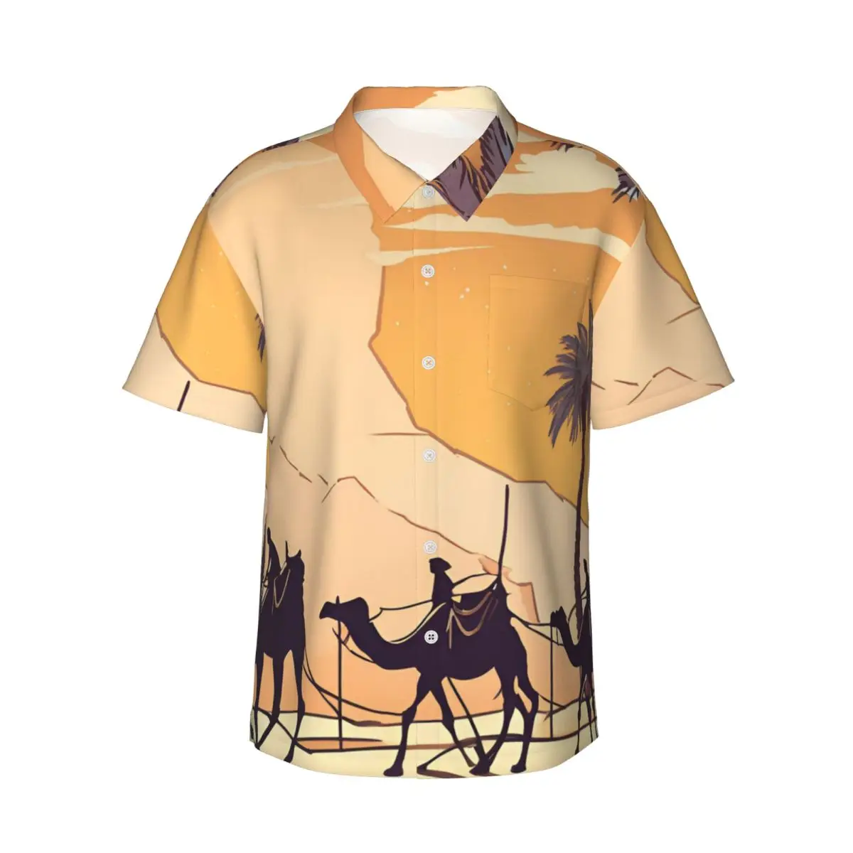 3 Camels Men's Shirts Hawaiian Short Sleeve Shirt Fashion Lapel Tops for Summer Beach
3 Camels Men's Shirts Hawaiian Short Sleeve Shirt Fashion Lapel Tops for Summer Beach