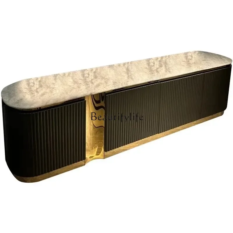 LD33Italian light luxury marble TV cabinet villa living room high-end floor audio-visual cabinet
LD33Italian light luxury marble TV cabinet villa living room high-end floor audio-visual cabinet