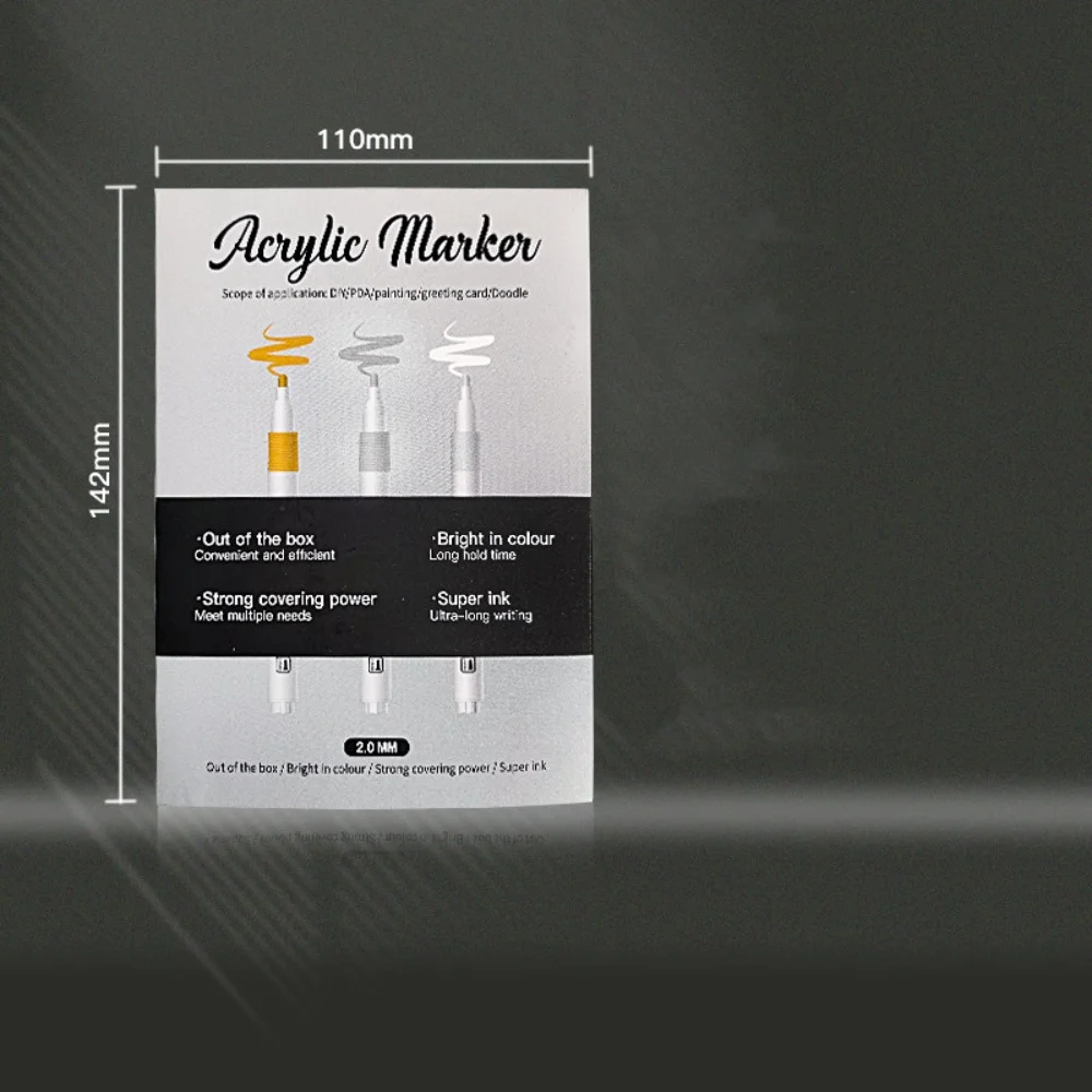 White Gold Silver Acrylic Paint Pens Markers Rock Painting Medium Tip Painting Pigment Pen Art Painting Supplies
White Gold Silver Acrylic Paint Pens Markers Rock Painting Medium Tip Painting Pigment Pen Art Painting Supplies