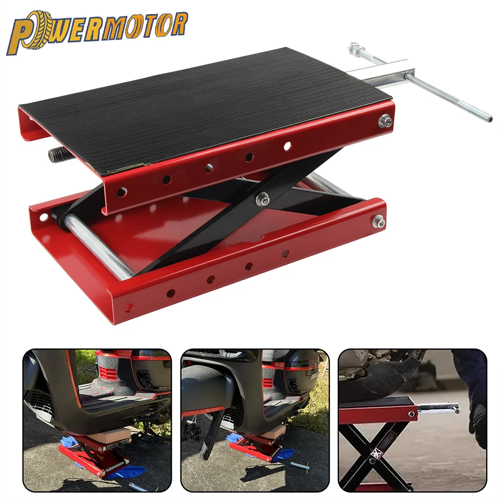 Motorcycle Universal Adjustable Scissor Lift Jack Motorbike Center Lift Stand Repair Maintenance Lifting Platform Support Tool
Motorcycle Universal Adjustable Scissor Lift Jack Motorbike Center Lift Stand Repair Maintenance Lifting Platform Support Tool