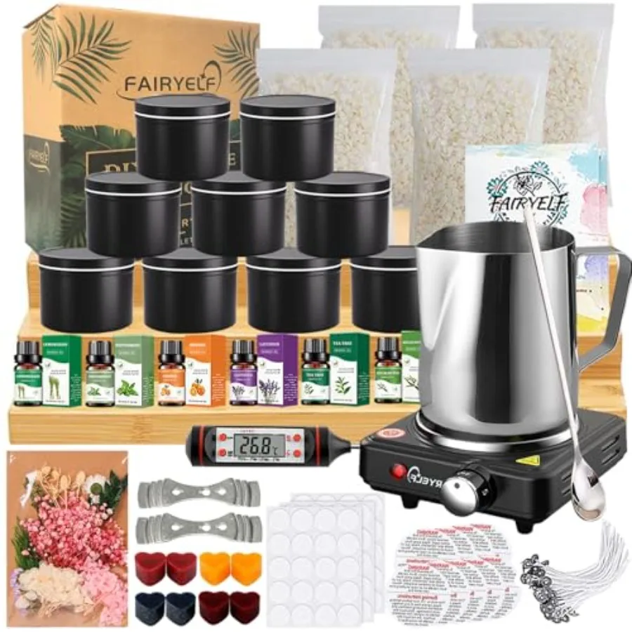 Candle Making Kit for Adults with Soy Wax Wax Melter Complete Candle Making Supplies DIY Starter Scented Candle Wax Kit Perfect
Candle Making Kit for Adults with Soy Wax Wax Melter Complete Candle Making Supplies DIY Starter Scented Candle Wax Kit Perfect