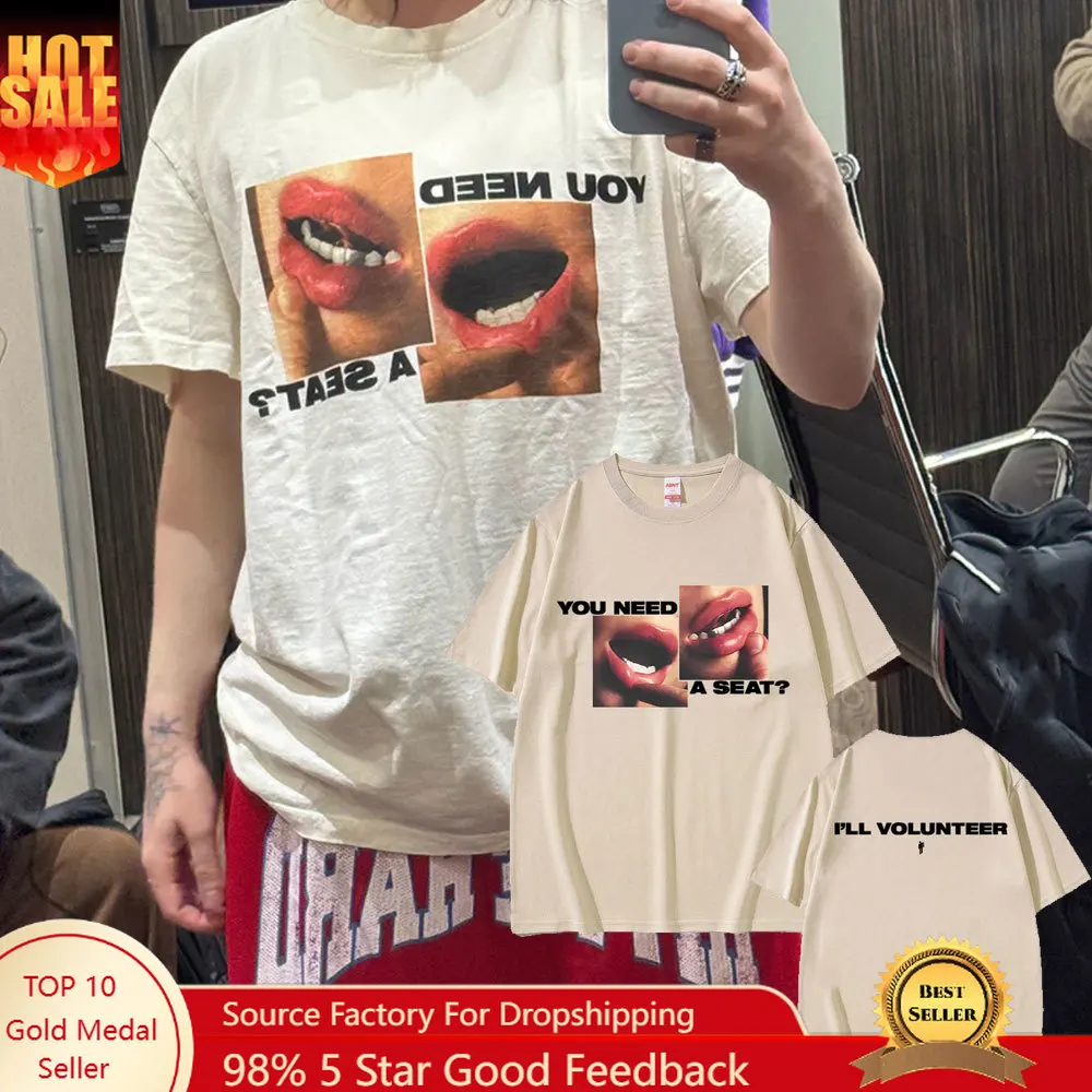 Hit Me Hard and Soft You Need A Seat I'll Volunteer Same Style T-shirts Men Women Fashion Pop Music T Shirts Oversized T-shirt
Hit Me Hard and Soft You Need A Seat I'll Volunteer Same Style T-shirts Men Women Fashion Pop Music T Shirts Oversized T-shirt