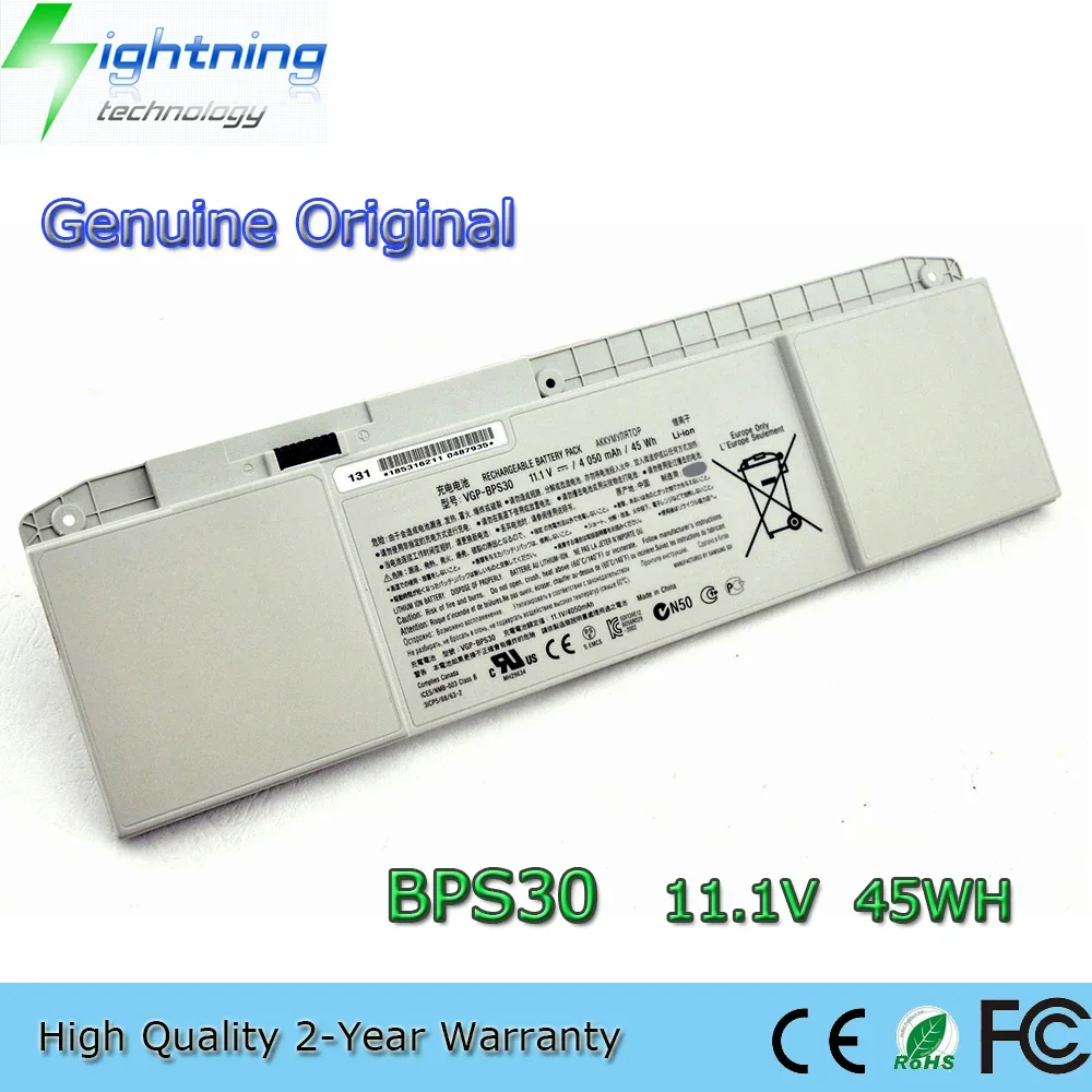 New Genuine Original VGP-BPS30 11.1V 4050mAh Laptop Battery for Sony VAIO SVT-11 SVT-13 SVT131B11T SVT11113FA etc
New Genuine Original VGP-BPS30 11.1V 4050mAh Laptop Battery for Sony VAIO SVT-11 SVT-13 SVT131B11T SVT11113FA etc