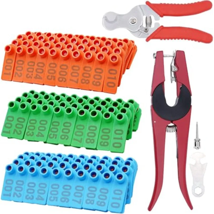 【Spot goods】PAULOZYN 300PCS Livestock Ear Tags TPU for Goat Animal Cattle Sheep Pig Dog Deer Farm with 1PCS Ear Tag Applicator
【Spot goods】PAULOZYN 300PCS Livestock Ear Tags TPU for Goat Animal Cattle Sheep Pig Dog Deer Farm with 1PCS Ear Tag Applicator