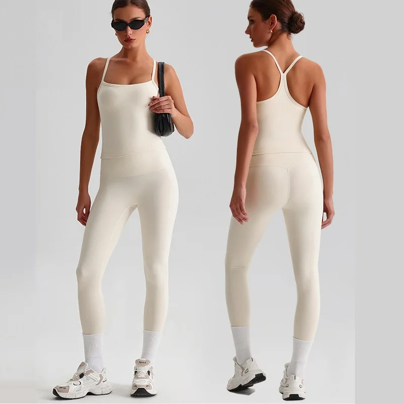 Solid Color Yoga Set Tight Leggings Sports Fitness Cross Gym Bra Tank Top 2pcs Soft Sport Suit Workout Training Women Sportwear
Solid Color Yoga Set Tight Leggings Sports Fitness Cross Gym Bra Tank Top 2pcs Soft Sport Suit Workout Training Women Sportwear