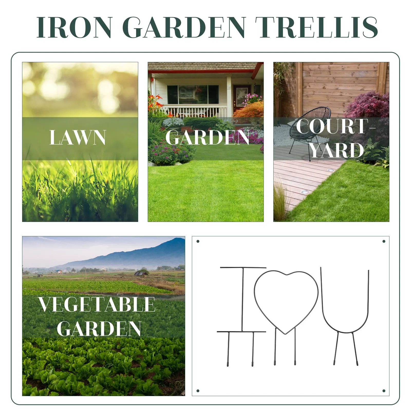 3 Pcs Climbing Support Frame Plant Equipment Trellis for Plants Indoor Metal Flower Holder Outdoor Potted Iron
3 Pcs Climbing Support Frame Plant Equipment Trellis for Plants Indoor Metal Flower Holder Outdoor Potted Iron