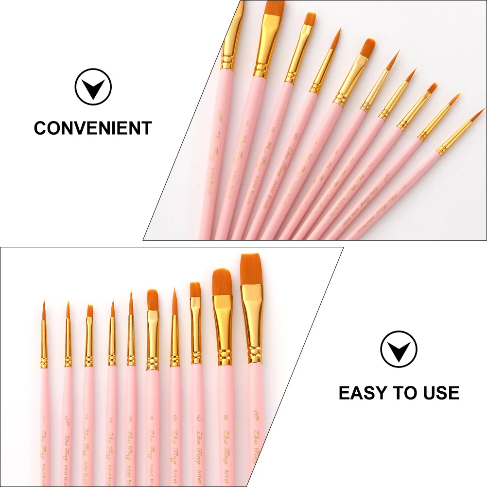 10pcs Painting Brush Set Premium Nylon Bristles Solid Wood Handle For Oil Watercolor Gouache Artist Tools Watercolor Paint Brush
10pcs Painting Brush Set Premium Nylon Bristles Solid Wood Handle For Oil Watercolor Gouache Artist Tools Watercolor Paint Brush