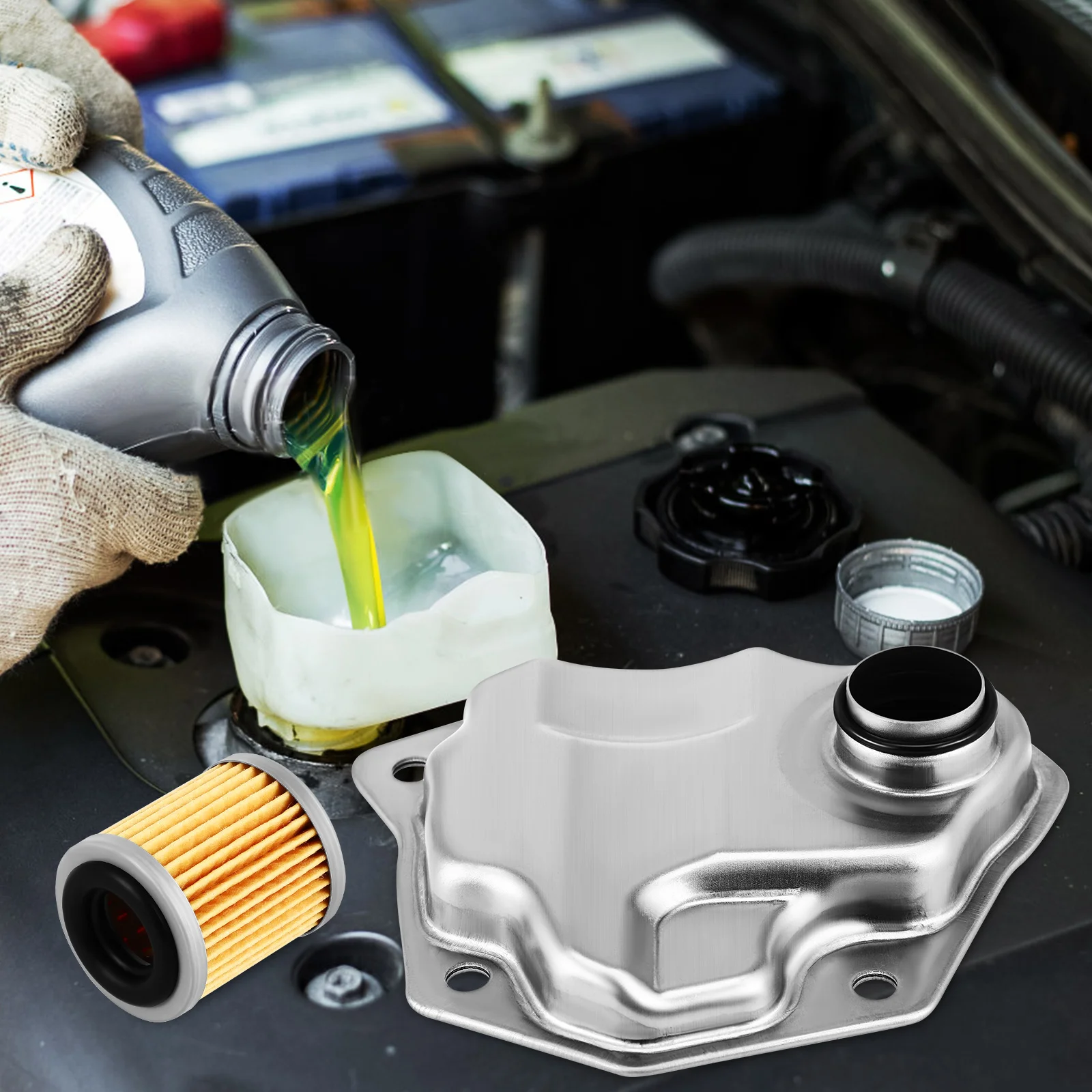 Transmission Filter Kit Aluminum Alloy Oil Pan Gasket Auto Transmission Fluid Strainer Parts Stylish Effective Wide
Transmission Filter Kit Aluminum Alloy Oil Pan Gasket Auto Transmission Fluid Strainer Parts Stylish Effective Wide