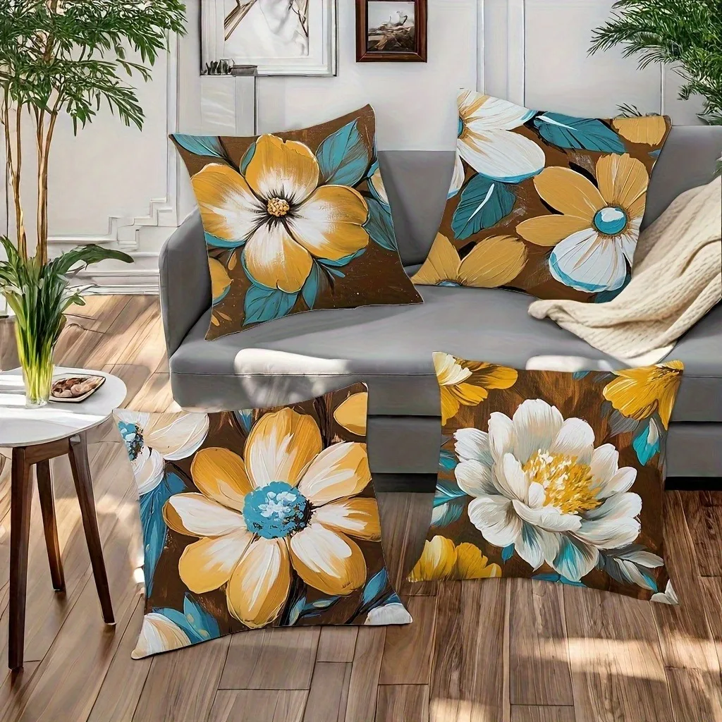 Warm Yellow Floral Oil-Painting Pillowcase: Bold Flower Pattern Cushion Cover for Vibrant Contemporary Home Sofa Decor
Warm Yellow Floral Oil-Painting Pillowcase: Bold Flower Pattern Cushion Cover for Vibrant Contemporary Home Sofa Decor
