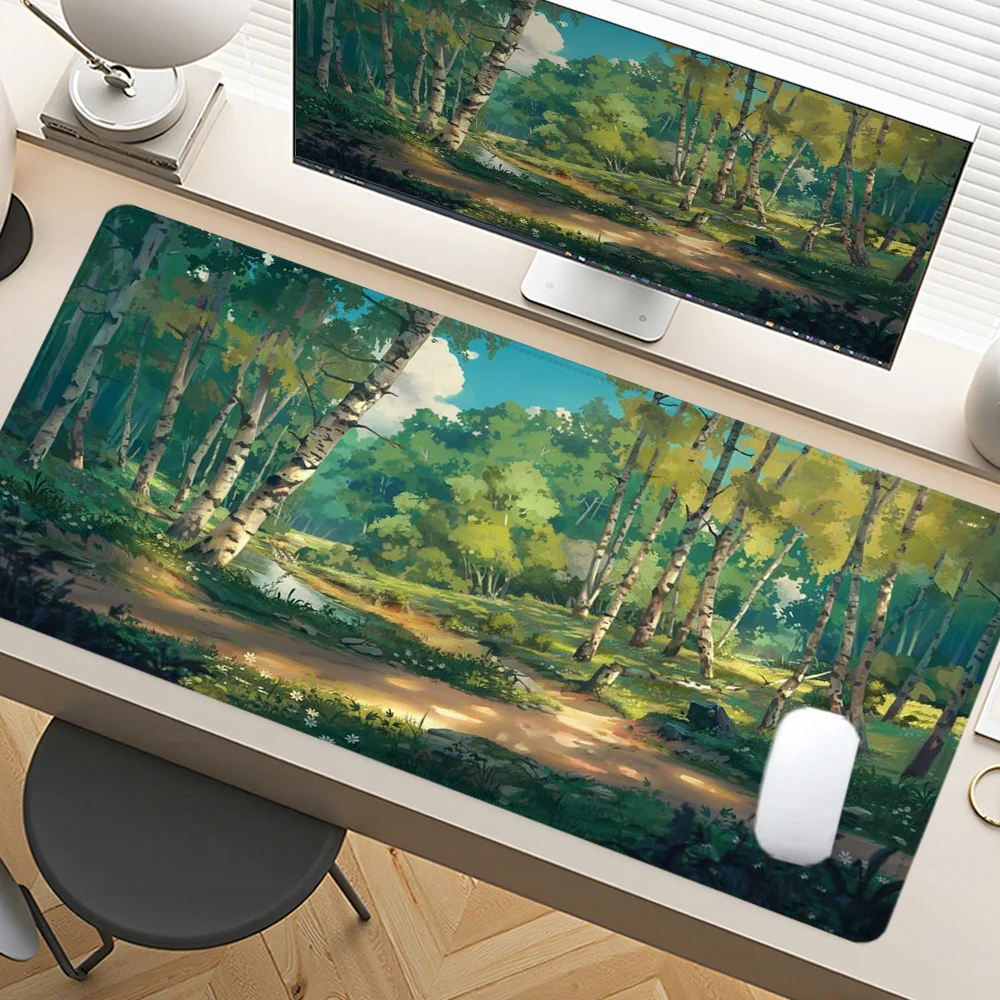 Forest Road Mouse Pad Large Desk Accessories Desk Pad Rubber Base with Stitched Edge Mousepad Non-Slip Mousepad for Office
Forest Road Mouse Pad Large Desk Accessories Desk Pad Rubber Base with Stitched Edge Mousepad Non-Slip Mousepad for Office