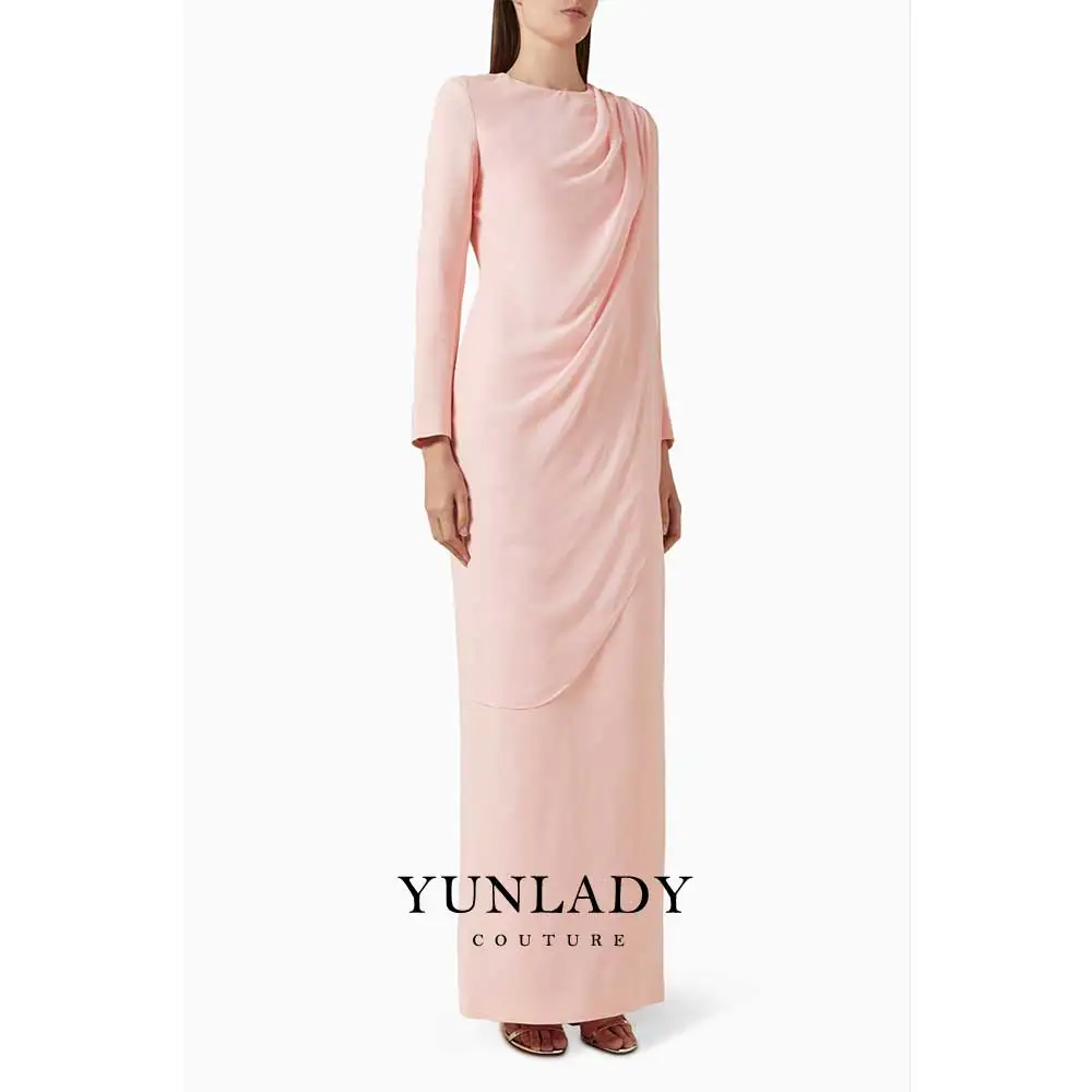 Customized Saudi Arabian Evening Dress Pink Long Sleeve O Neck Modest Evening Gowns for Women Pearl Shawl Modern Formal Dresses
Customized Saudi Arabian Evening Dress Pink Long Sleeve O Neck Modest Evening Gowns for Women Pearl Shawl Modern Formal Dresses