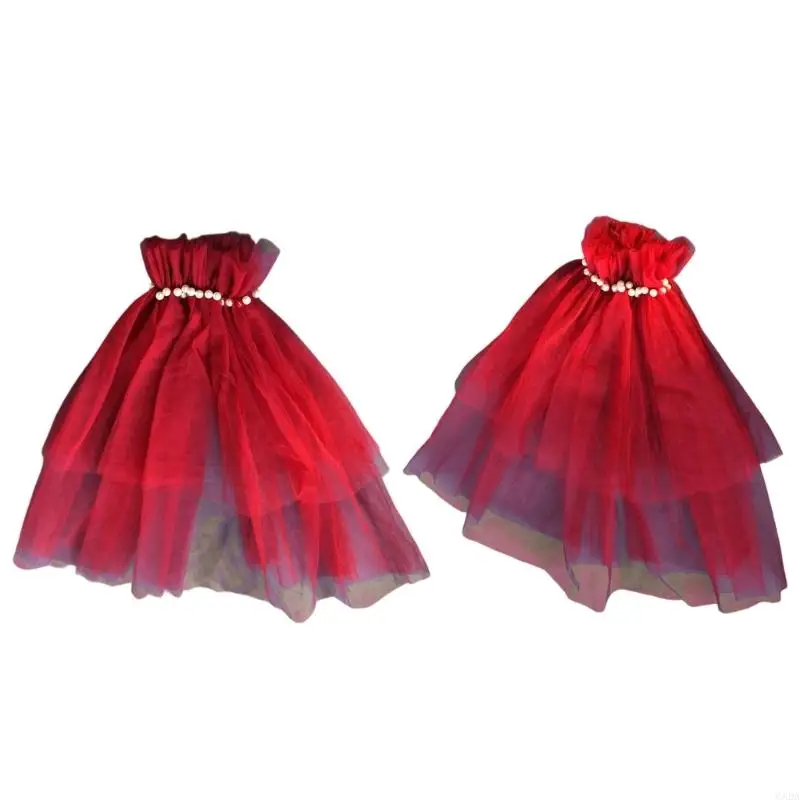 Delicate Pearls Bridal Gloves Tulle Arm Sleeves for Wedding Bride Comfortable Red Pearls Accessories Ceremony Wear 6XDA
Delicate Pearls Bridal Gloves Tulle Arm Sleeves for Wedding Bride Comfortable Red Pearls Accessories Ceremony Wear 6XDA