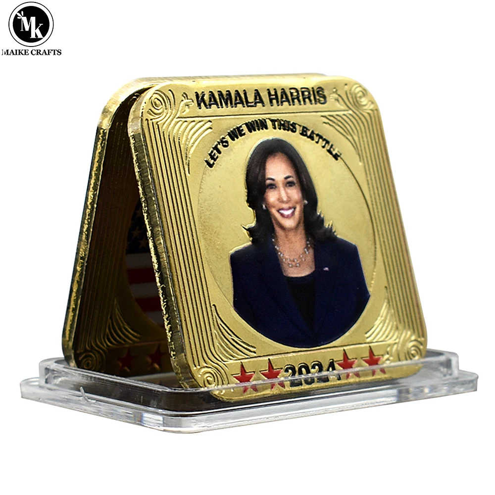2024 Kamala Harris Gold Bar The 47th President of The United States Commemorative Coin Fans Collection Gift
2024 Kamala Harris Gold Bar The 47th President of The United States Commemorative Coin Fans Collection Gift