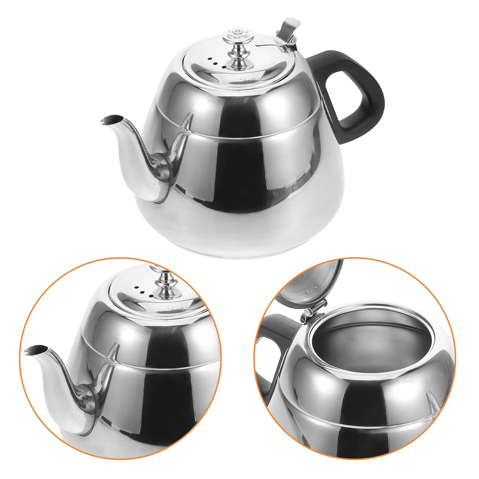 Stainless Steel Kettle 2L Thickened Tea Pot for Induction Cooker Boiling Water Stovetop Kitchen Utensils Retro Design
Stainless Steel Kettle 2L Thickened Tea Pot for Induction Cooker Boiling Water Stovetop Kitchen Utensils Retro Design