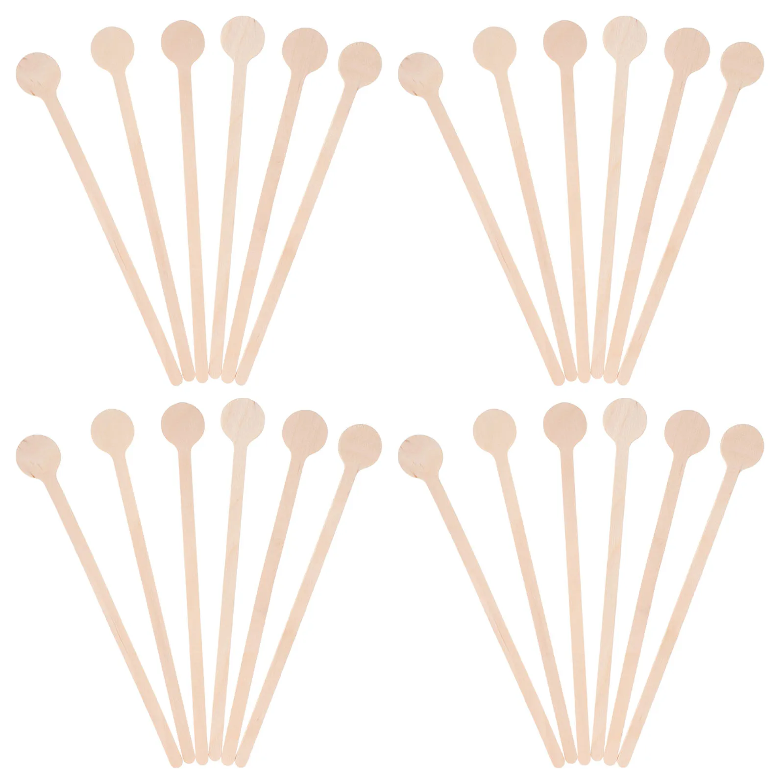 100pcs Round Head Wooden Coffee Stirrers for Hot Cold Drinks Portable Practical Wood Sticks
100pcs Round Head Wooden Coffee Stirrers for Hot Cold Drinks Portable Practical Wood Sticks