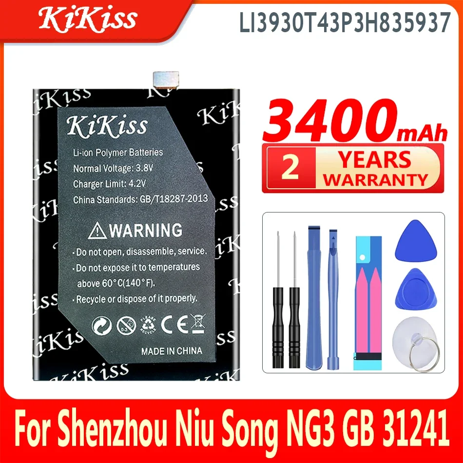 Аккумулятор KiKissl 3400 мАч LI3930T43P3H835937 для Shenzhou Niu Song NG3 GB 31241 аккумулятор большой емкости
Аккумулятор KiKissl 3400 мАч LI3930T43P3H835937 для Shenzhou Niu Song NG3 GB 31241 аккумулятор большой емкости