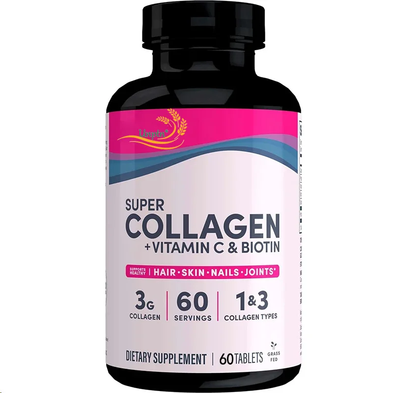 Super Collagen Protein, Containing Vitamin C And Biotin, Skin, Hair, And Nail Supplements, Containing Antioxidants
Super Collagen Protein, Containing Vitamin C And Biotin, Skin, Hair, And Nail Supplements, Containing Antioxidants