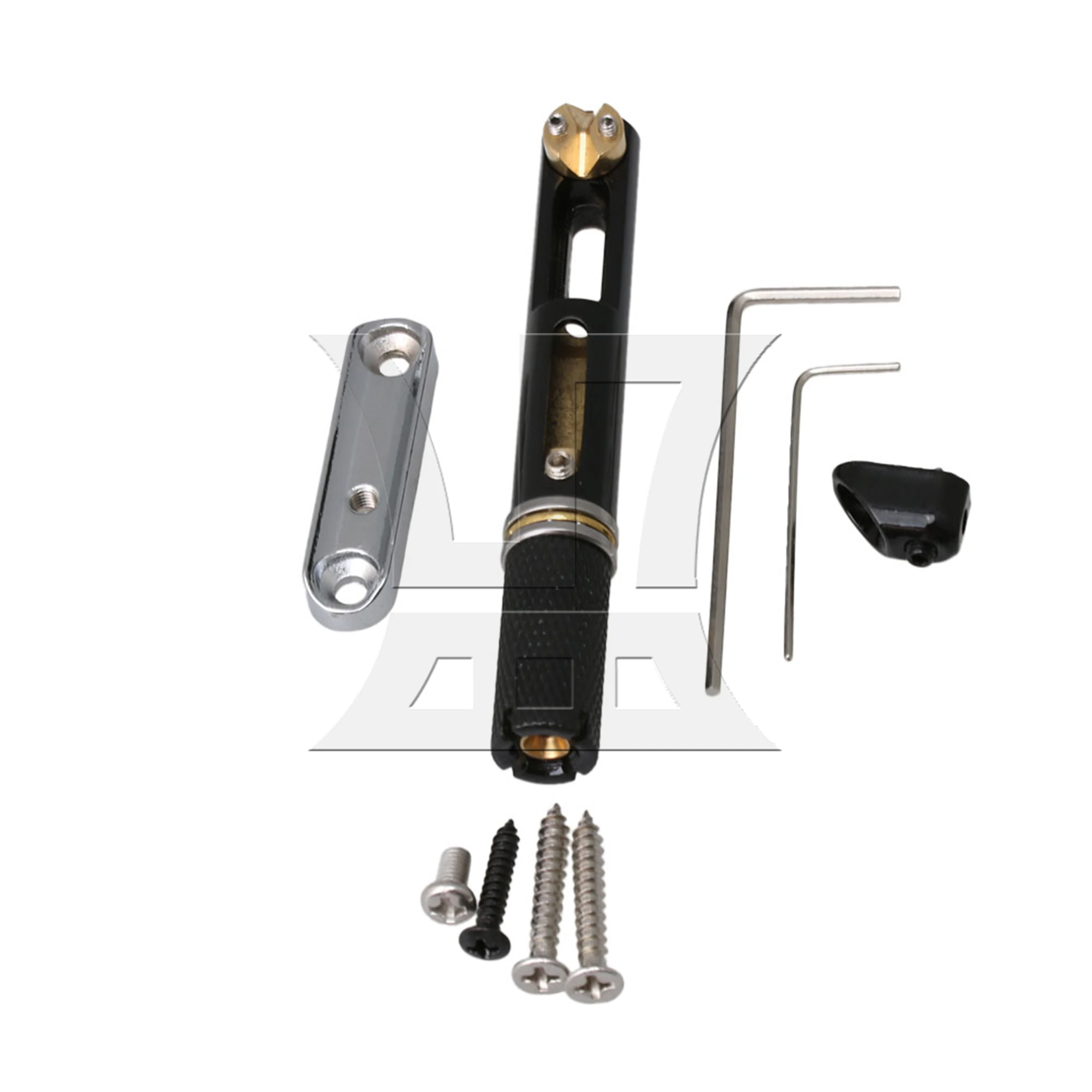Yibuy Bass Bridge Headless Bridge Black Nickel Plated One Set Replacement Part
Yibuy Bass Bridge Headless Bridge Black Nickel Plated One Set Replacement Part
