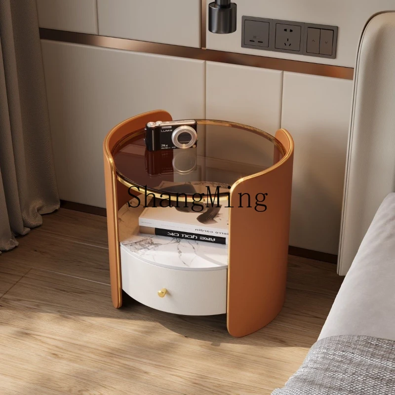 FG solid wood simple modern round bedside table bedroom home light luxury small cabinet
FG solid wood simple modern round bedside table bedroom home light luxury small cabinet