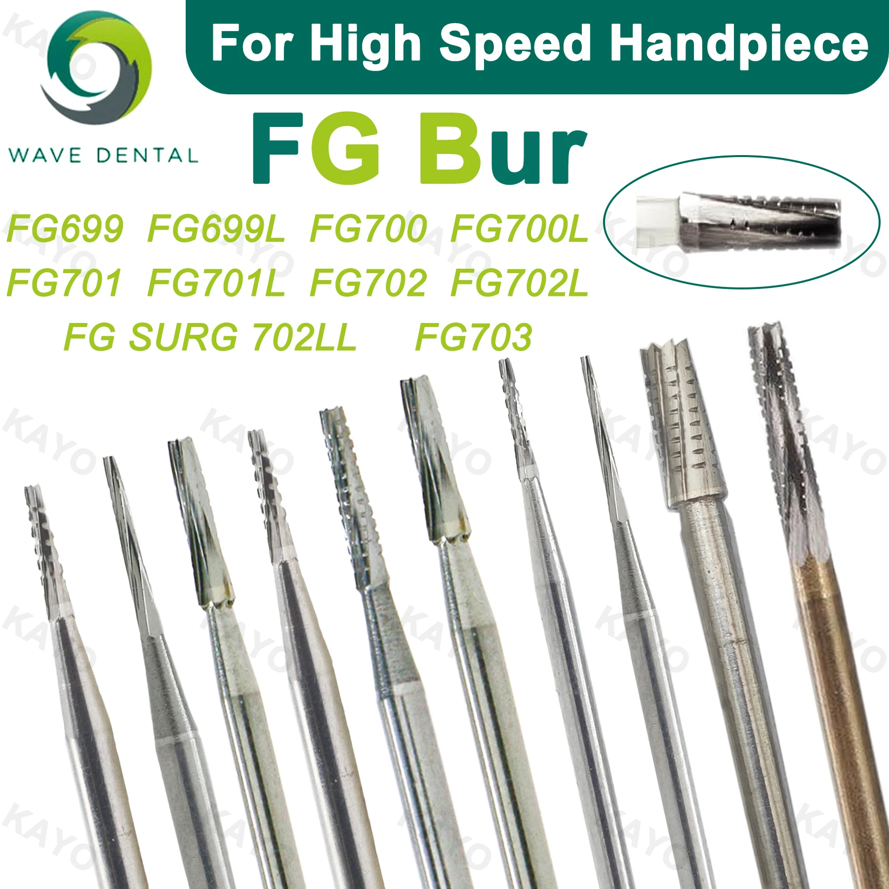WAVE Dental Tungsten Carbide Burs Dentistry Drill Tapered Fissure Cross Cut Head For High Speed Handpiece Dia.1.6mm Dentist Tool
WAVE Dental Tungsten Carbide Burs Dentistry Drill Tapered Fissure Cross Cut Head For High Speed Handpiece Dia.1.6mm Dentist Tool