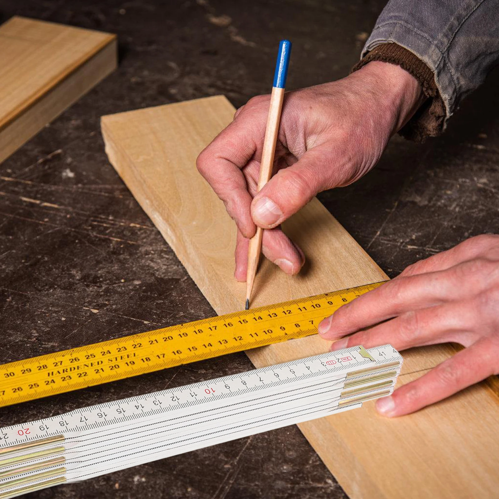 Folding Ruler Ten Folded Clear Markings Woodworking Measuring Drawing Tool Multi Angle Adjustable Durable Storage
Folding Ruler Ten Folded Clear Markings Woodworking Measuring Drawing Tool Multi Angle Adjustable Durable Storage