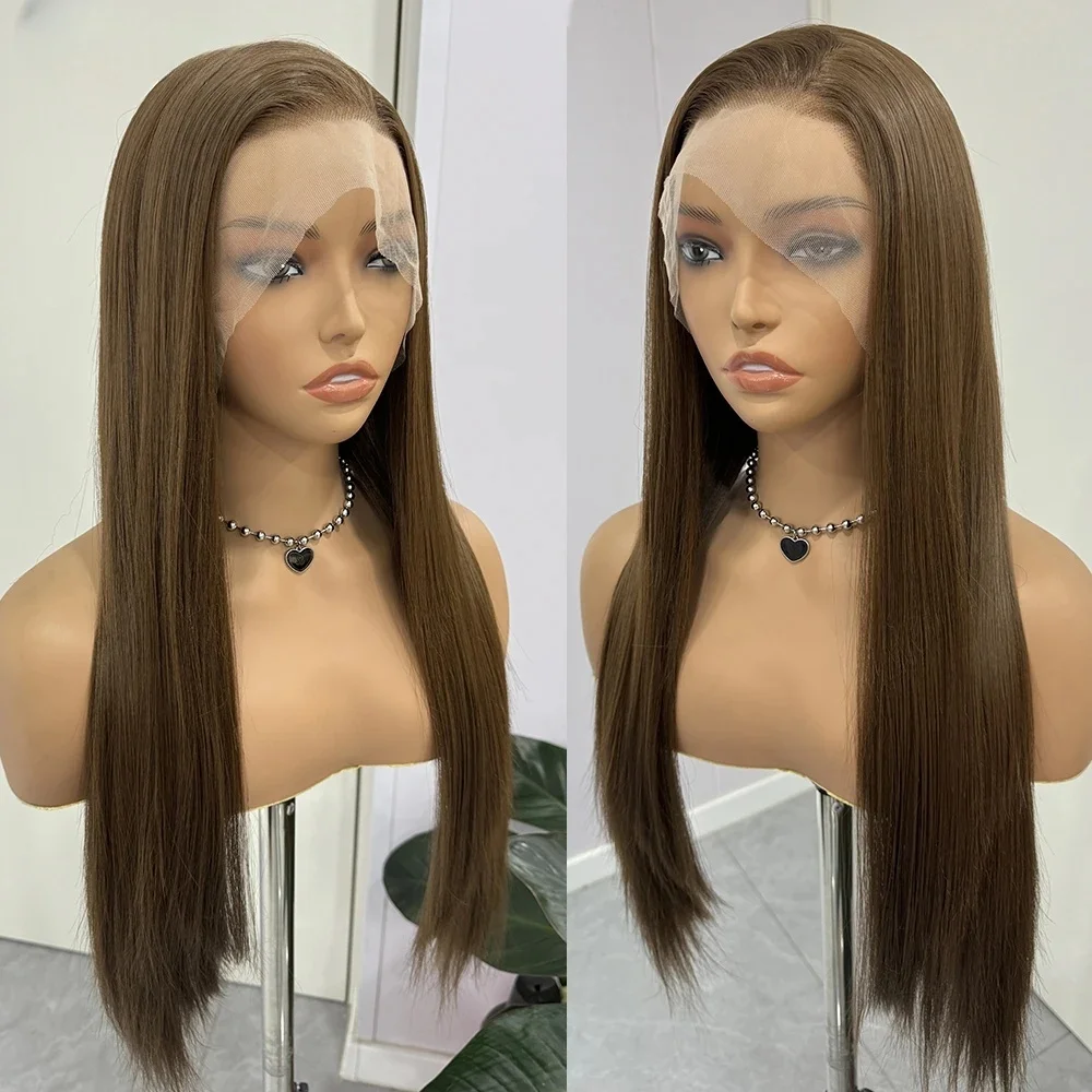Long 26” 180Density Soft Brown Glueless Straight Lace Front Wig For Black Women With Baby Hair Preplucked Natural Hairline
Long 26” 180Density Soft Brown Glueless Straight Lace Front Wig For Black Women With Baby Hair Preplucked Natural Hairline