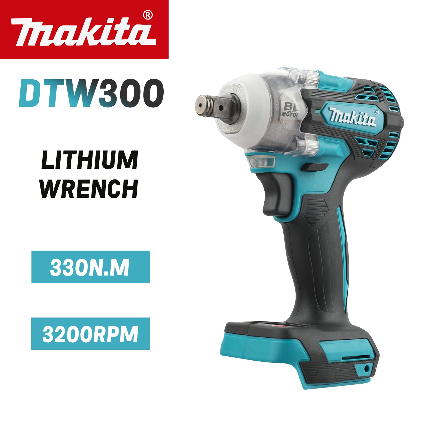 MAKITA DTW300Z Бесщеточный ударный гайковерт с литиевой батареей Электрический гайковерт 18 В голая машина с аккумулятором
MAKITA DTW300Z Бесщеточный ударный гайковерт с литиевой батареей Электрический гайковерт 18 В голая машина с аккумулятором