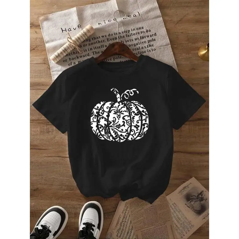 Halloween Pumpkin T-Shirt Gothic Floral Scroll Graphic Tee Autumn Fall Season Spooky Elegance Cotton Top Unisex Gift
Halloween Pumpkin T-Shirt Gothic Floral Scroll Graphic Tee Autumn Fall Season Spooky Elegance Cotton Top Unisex Gift
