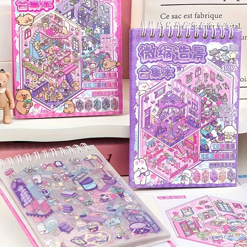 30 шт., 3D живописная наклейка «сделай сам», сложенные миниатюрные наклейки на сцены-декоративные наклейки для домашних животных, дорожные пейзажи, подарочная упаковка Labe
30 шт., 3D живописная наклейка «сделай сам», сложенные миниатюрные наклейки на сцены-декоративные наклейки для домашних животных, дорожные пейзажи, подарочная упаковка Labe