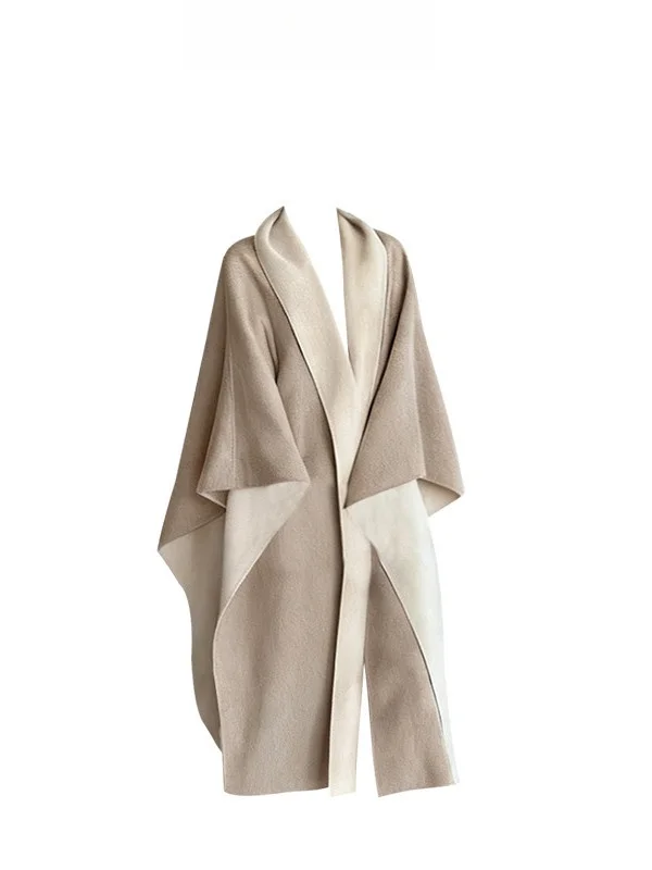 Double-Sided Woolen Coat Women's Spring Autumn Winter Outerwear Cowl Ne Wrap oulder Sle Commute Faion Long Sve
Double-Sided Woolen Coat Women's Spring Autumn Winter Outerwear Cowl Ne Wrap oulder Sle Commute Faion Long Sve