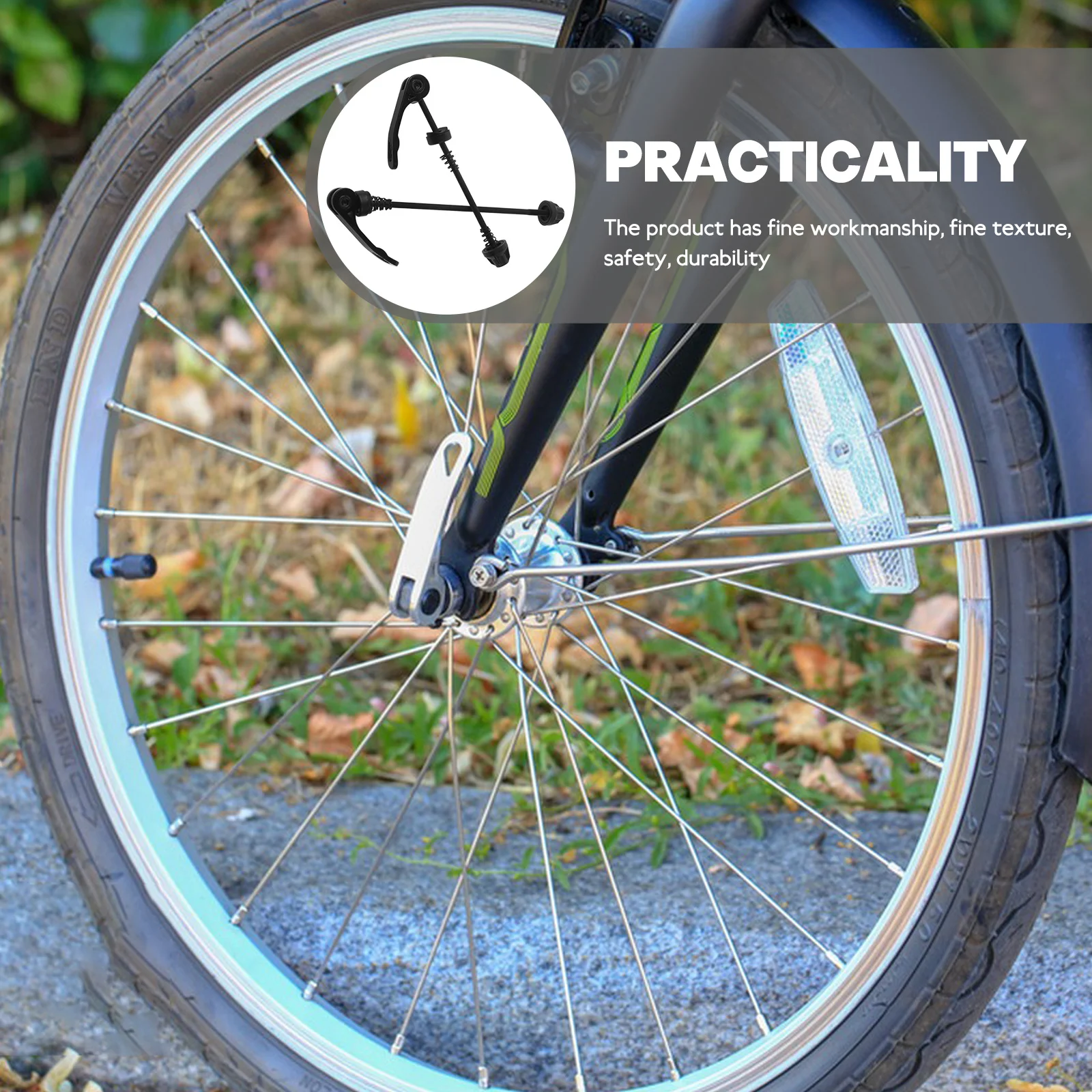 1 Pair Of Alloy Bike Skewer Quick Release Secure Locking Cycling Wheels Replacement Ultralight Durable Mountain Road Folding
1 Pair Of Alloy Bike Skewer Quick Release Secure Locking Cycling Wheels Replacement Ultralight Durable Mountain Road Folding